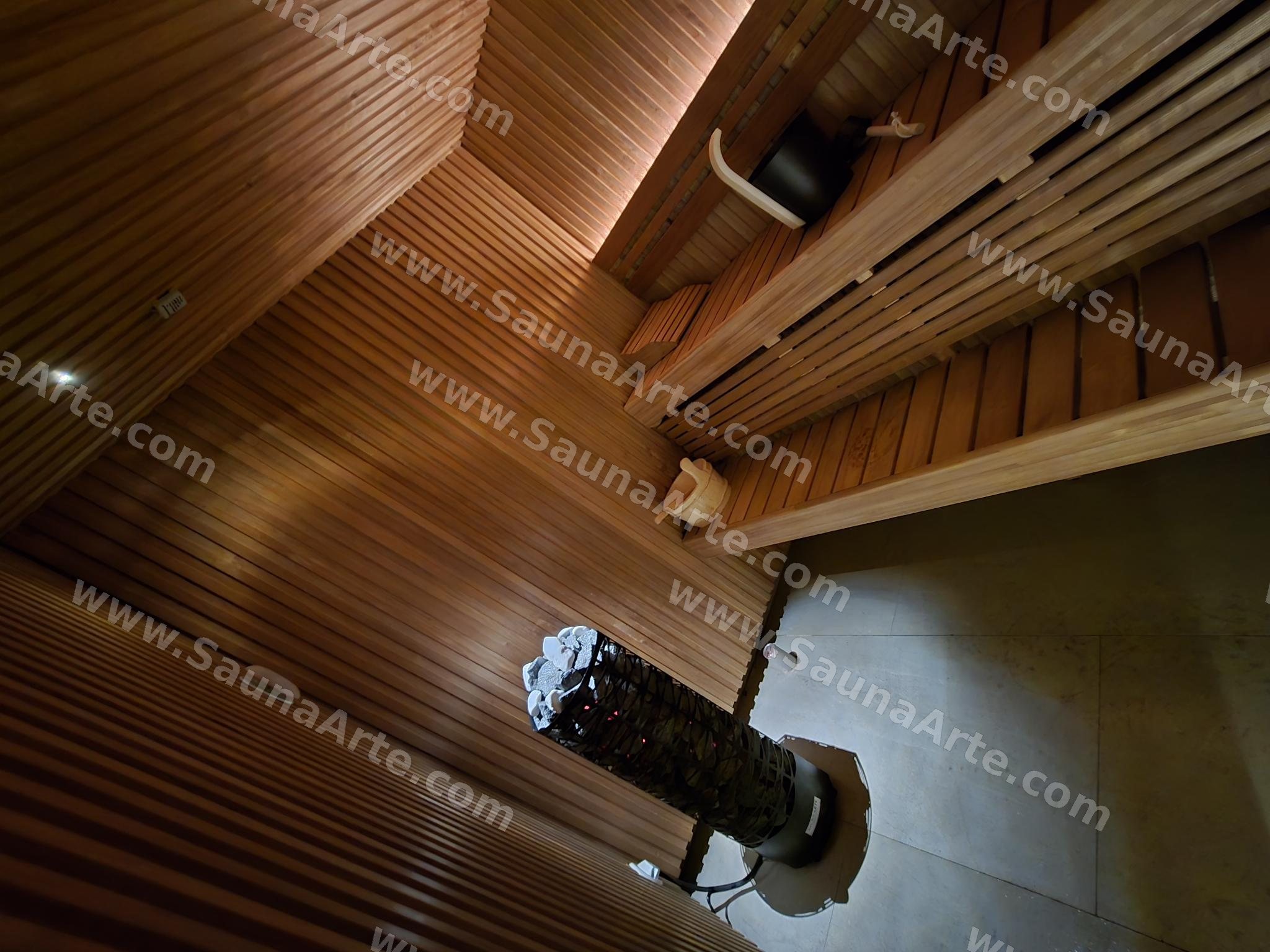 Interior de sauna en Juanillo Cap Cana